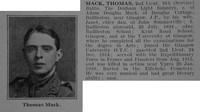 Mack T 2nd Lt 9th Durham Light Infantry Obit De Ruvignys Roll Of Honour Vol 3