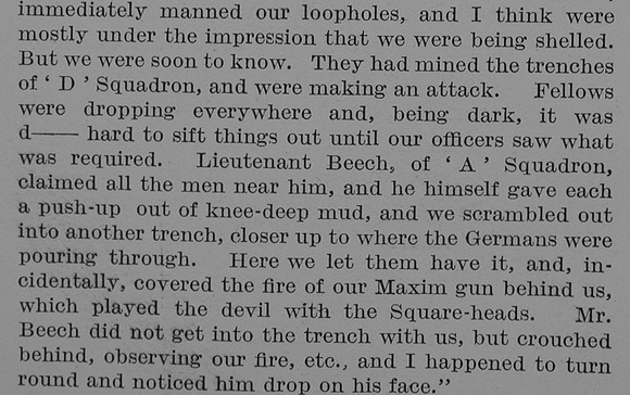 Beech R A J Lt 16th Lancers Obit Part 5 TheBond Of Sacrifice Vol 2
