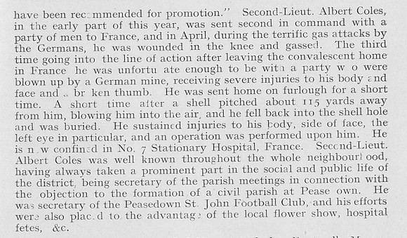 Coles A 2nd Lt MC Royal Engineers Part 2