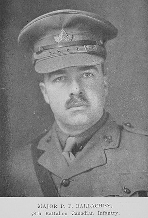 Ballachey P P Major 58th Canadian Infantry