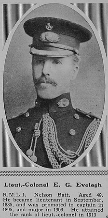 Evelegh E G Lt Col Nelson Btn RN Div RMLI The Sphere 14th Aug 1915