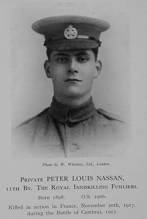 Nassan P L Pte 11th Royal Inniskilling Fusiliers