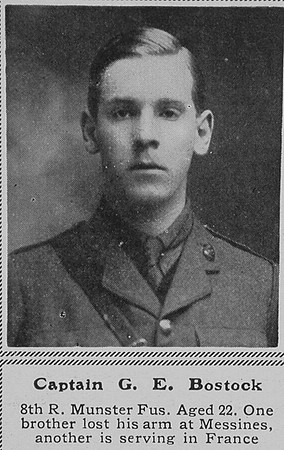 Bostock G E Captain 8th R Munster Fusiliers The Sphere 4th Mar 1916