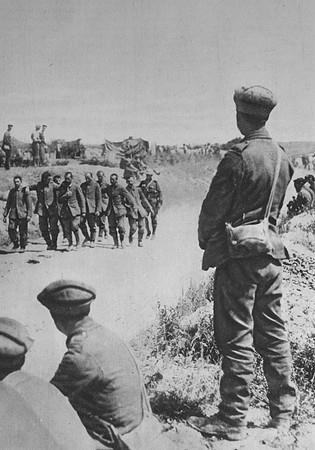 A Batch Of German Prisoners Taken On 1st July 1916