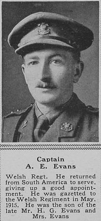 Evans A E Captain Welsh Regt The Sphere 1st Sep 1917
