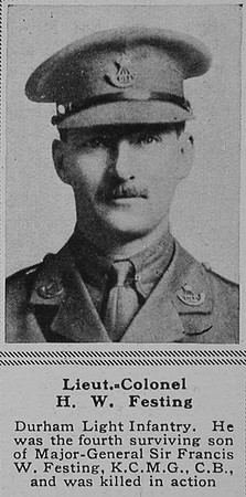 Festing H W Lt Col 15th DLI The Sphere 1st June 1918