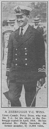 Dean P T Lt Comm VC RNVR The Graphic 28th Dec 1918