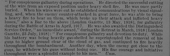 Jack J C Major DSO MC Royal Field Artillery Obit Part 3 De Ruvignys Roll Of Honour Vol 5