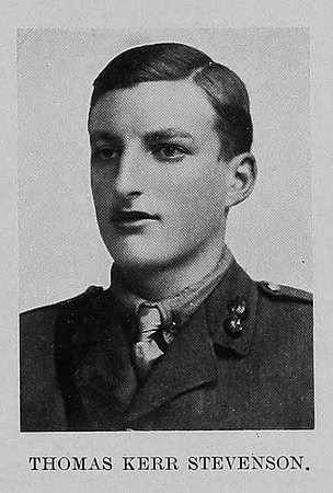 Stevenson T K Lt 7th Royal Scots Fusiliers St Andrews University Roll Of Honour