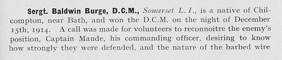 Burge B Sergt DCM Somerset Light Infantry Part 1