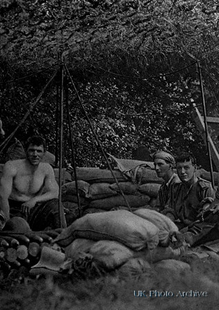 A New Zealand Gunners Post On The Western Front[