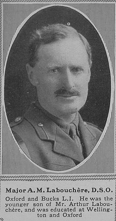 Labouchere A M Major DSO 5th Oxford & Bucks LI The Sphere 7th Dec 1918