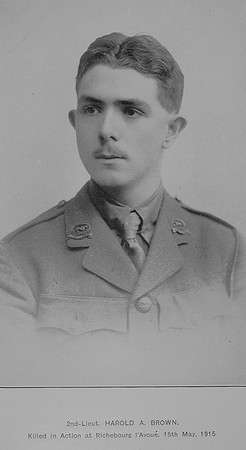 Brown H A 2nd Lt 2nd Leicestershire Regiment