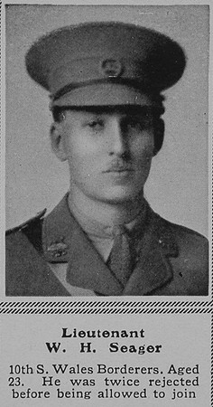 Seager W H Lt 10th SWB The Sphere 11th Mar 1916