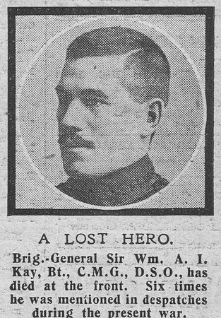 Kay W A I Brig Gen Sir CMG DSO General Staff The Graphic 17th Oct 1918