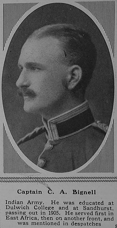 Bignell C A Captain Indian Army The Sphere 17th Feb 1917