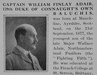 Adair W F Captain Indian Army Obit Part 1 Bond Of Sacrifice Vol 1