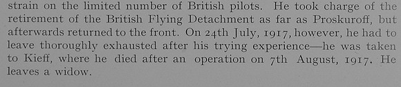 Valentine J Lt DSO Royal Flying Corps Obit Part 3 Dulwich College Roll Of Honour