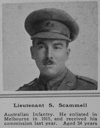 Scammell S Lt AIF The Sphere 11th Aug 1917