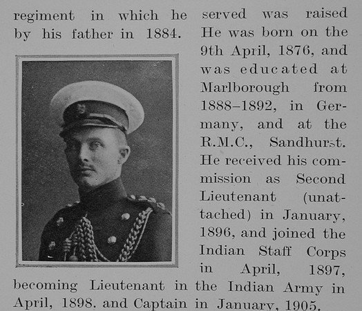 Becher H S Major Indian Army Obit Part 2 The Bond Of Sacrifice Vol 1