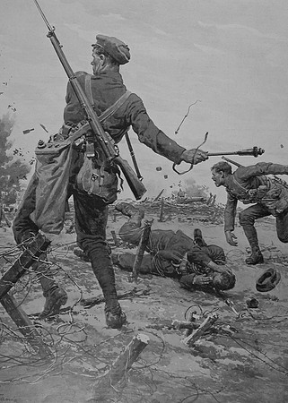 British Bomb Throwers At Work