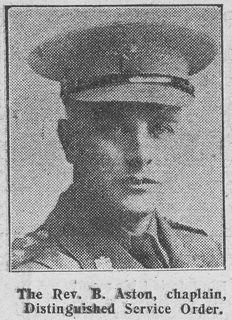 Aston B Rev DSO Army Chaplain The Graphic 26th Aug 1916
