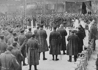 The Footballers Battalion Of The Middlesex Regiment At A Church Service In White City