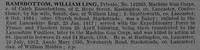 Ramsbottom W L Pte 142063 Machine Gun Corps Obit De Ruvignys Roll Of Honour Vol 4