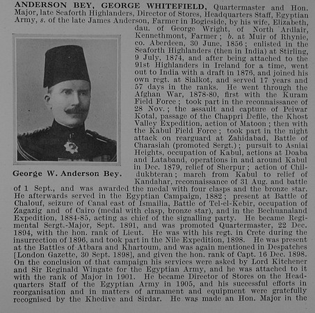 Anderson-Bey G W Qtr Mst Maj Seaforth Highlanders Obit Part 1
