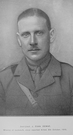Dewar J E 2nd Lt 5th London Regiment