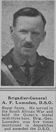 Lumsden A F Brig Gen Royal Scots The Sphere 19th Oct 1918