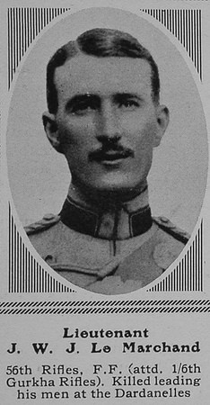Le Marchand J W J Lt Indian Army The Sphere 15th Jan 1916