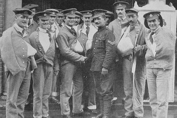 Jarvis C A Cpl The First VC Of The War Recruiting At Chelmsford