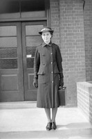 A Student Nurse Outside Ferguson House St Helier Hospital 1943