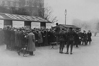 Called Up Recruits Answering Their Roll Call On Horse Guards Parade London 1916