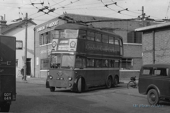 Trolleybus CGF 85 Sutton Depot Westmead Road 2