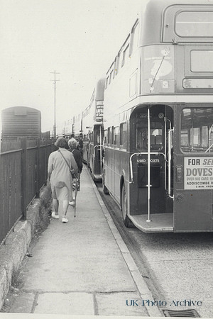 Boarding Buses In Epsom For The Derby 1960s 2