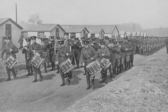 The Band Of The 21st Royal Fusiliers Woodcote Park Camp Epsom