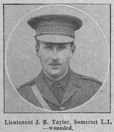 Taylor J B Lt Somerset Light Infantry The Graphic 16th Sep 1914