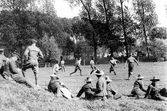 A Football Match Gurkhas Versus A Signal Company St Floris France.