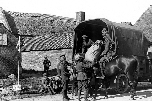 Arrival Of Mail At Brigade Post Office Linghem France