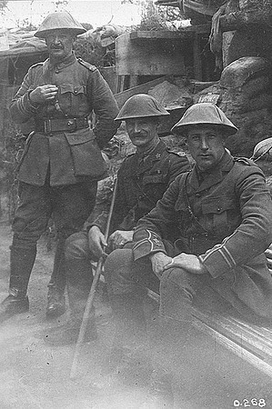 Canadian Soldiers In The Trenches