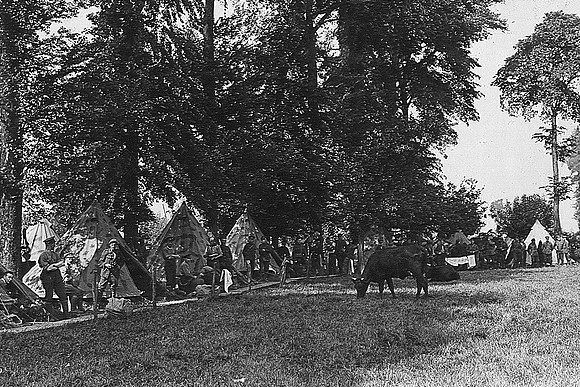 Canadian Soldiers In Camp