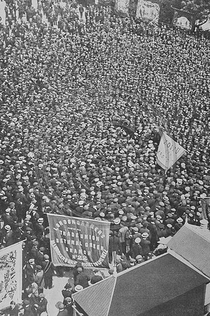 Open Air Demonstration In The 1912 Transport Strike Of The Bethnal Green London Carmens Trade Union