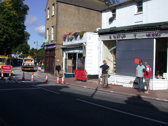 Carshalton High Street After The Coach Crash 28th Aug 2010