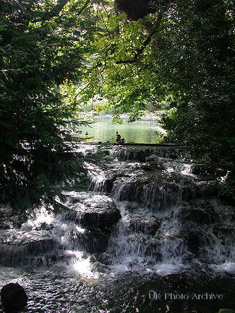 Waterfall On The River Wandle Grove Park Carshalton 2010