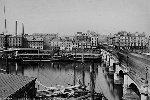 Glasgow Bridge And Harbour 1865