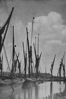 Barges In The Creek Lower Halstow Kent 1940s