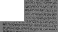 Abelson E G 2nd Lt Royal Marine Light Infantry Obit De Ruvignys Roll Of Honour Vol 3