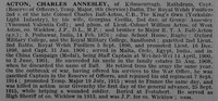 Acton C A Captain 9th Royal Welsh Fusiliers Obituary De Ruvignys Roll Of Honour Vol 3